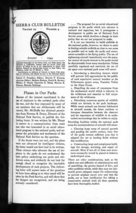 Sierra Club Bulletin 1944 Vol 29 No 4 August thumbnail